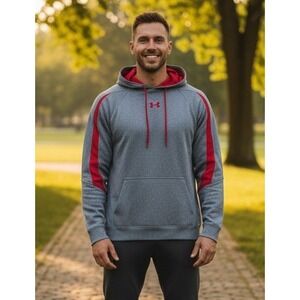 Under Armour Athletic Hoodie Sweatshirt Kangaroo Pocket Pullover Men's Size XXL?